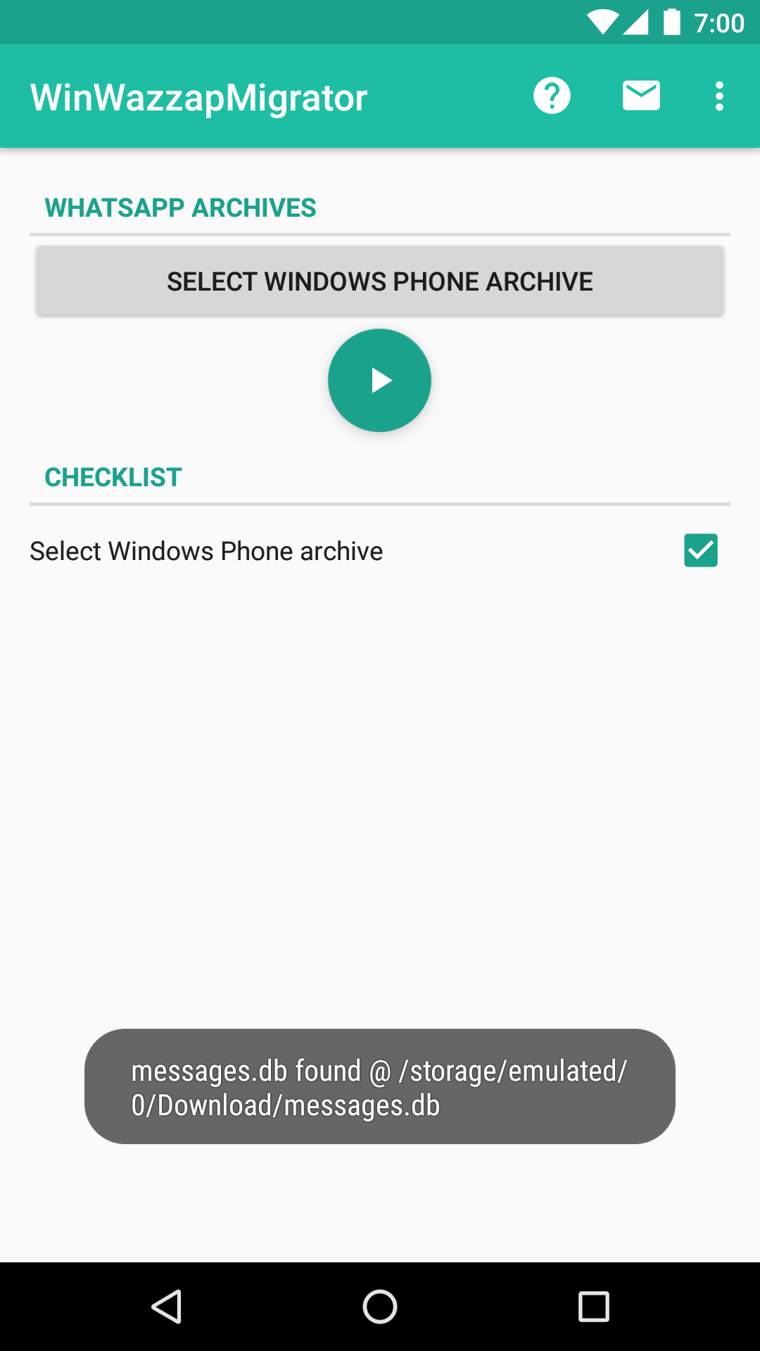 screenshot app progress