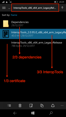 interop app and certificates