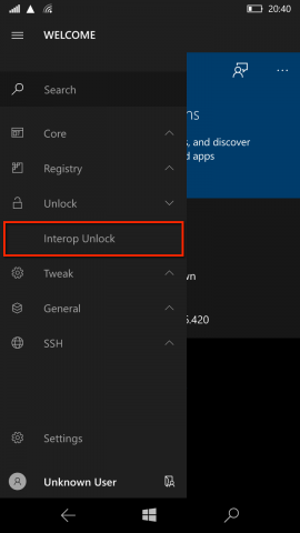 interop unlock
